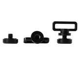 Aluminum Chin Strap Screw Set - Black